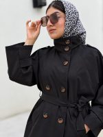 ترنچ کت مشکی