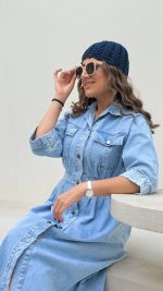 پیراهن جین بلند - Image 5