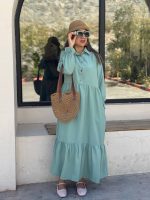 پیراهن ساحلی جلو دکمه - Image 3