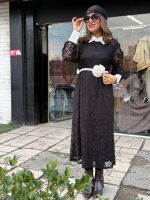 پیراهن مشکی رز شب