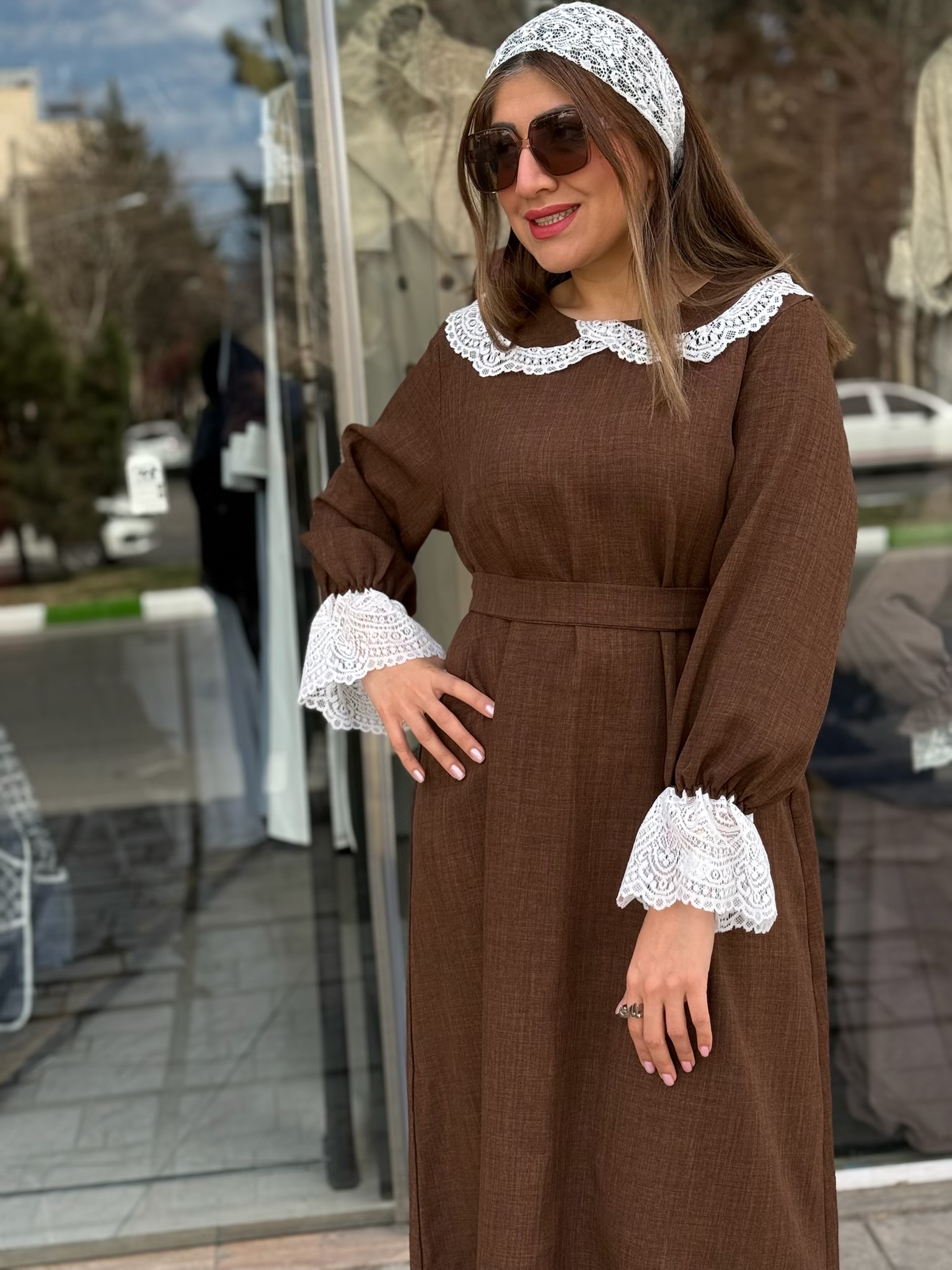 IMG_8108 پیراهن چاکلت - Image 1