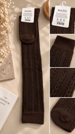 جوراب بلند گندمی