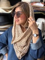شال قلاب بافی پاییزه - تصویر 8