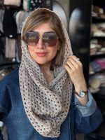 شال قلاب بافی پاییزه