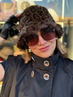 کلاه باکت خزدار پلنگی - تصویر 2