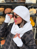 ست شال کلاه دستکش فرانسوی - تصویر 4