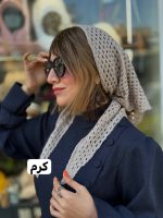 روسری قلاب بافی سه گوش - تصویر 7