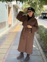 ترنچ کت چاکلت - تصویر 8