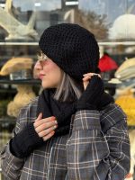 ست شال کلاه دستکش فرانسوی - تصویر 9