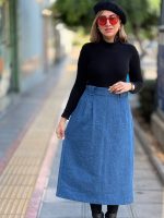 دامن جین بلند