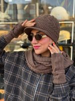 ست کلاه نقابدار شال رینگی و‌ ساق دست (سه تیکه)